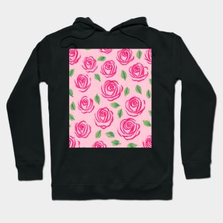 pink rose Hoodie